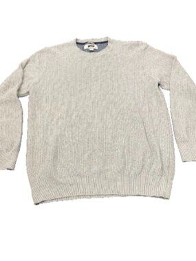 Joseph Abboud Men’s Gray Textured Crewneck Sweater XL Modern Fit Knit